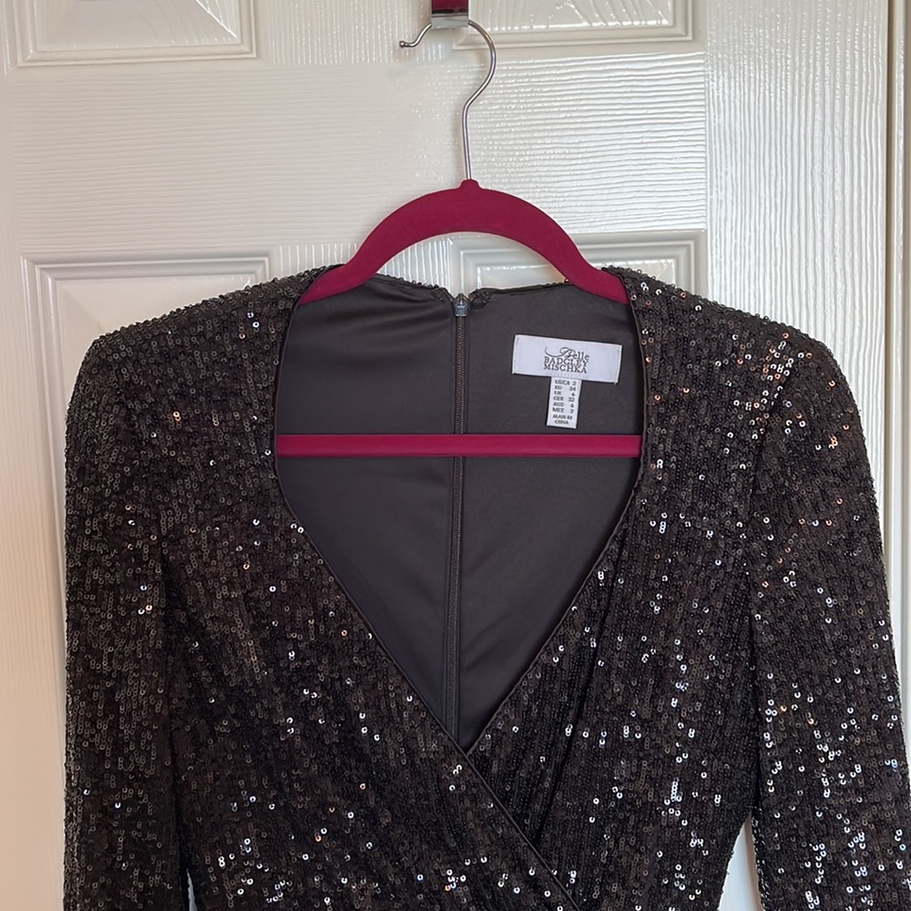 Badgley Mischka Belle Sequin Dress - Picture 3 of 8